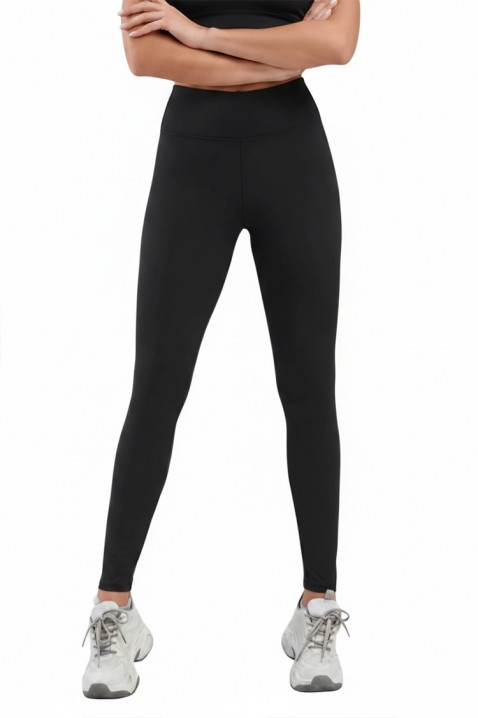 BERLINARA női pamut sportleggings magas derekú és alakformáló hatással, Szín: fekete, IVET.HU - A te online butikod.