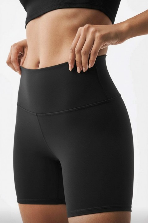 SEZARIA rövid sportleggings magas derekkal, Szín: fekete, IVET.HU - A te online butikod.