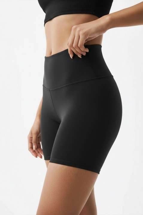 SEZARIA rövid sportleggings magas derekkal, Szín: fekete, IVET.HU - A te online butikod.