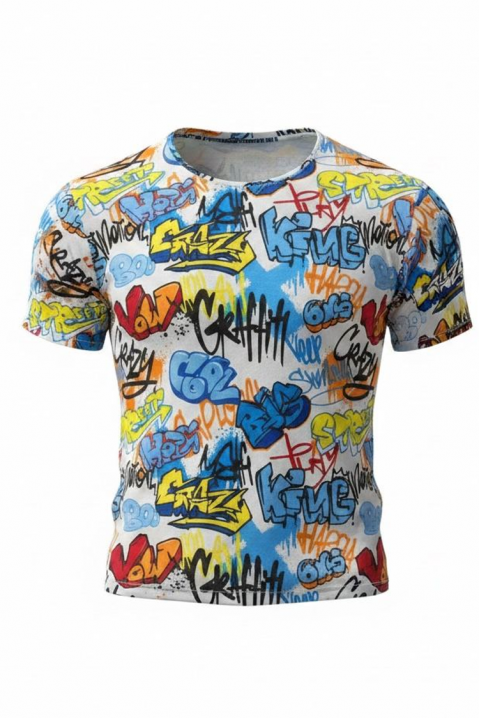 TALVENO férfi póló graffiti mintával, Szín: multicolor, IVET.HU - A te online butikod.