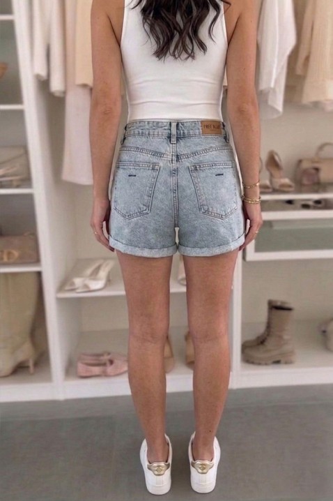 CRENINA magas derekú farmer miniszoknya, Szín: denim, IVET.HU - A te online butikod.