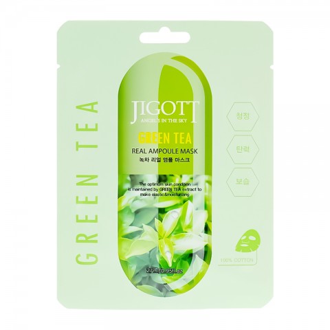 Jigott Green Tea Real Ampoule Mask 27 mlIVET.HU - A te online butikod.
