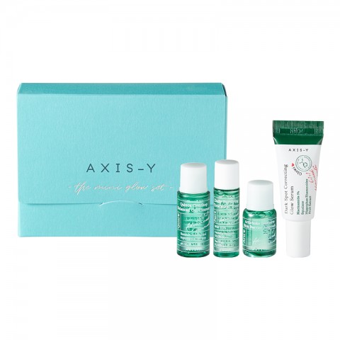 AXIS-Y The Mini Glow Set Cleanser 8 ml + Toner 5 ml + Ampoule 5 ml + Serum 5 ml + Gift Card + StickersIVET.HU - A te online butikod.