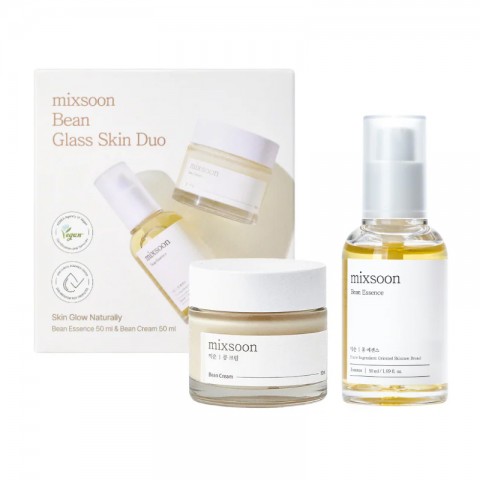 MIXSOON Bean Glass Skin Duo arcbőrápoló szett szójabab kivonattal (Bean Essence 50 ml x 1 + Bean Cream 50 ml x 1)IVET.HU - A te online butikod.