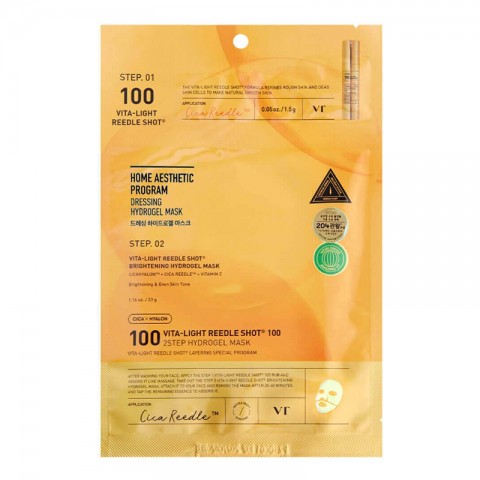 VT COSMETICS VITA-LIGHT REEDLE SHOT 100 2STEP HYDROGEL MASK 1,5 g + 33 gIVET.HU - A te online butikod.