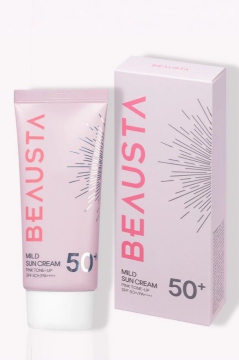 BEAUSTA Mild Sun Cream Pink Tone-Up SPF50+ 50 mlIVET.HU - A te online butikod.