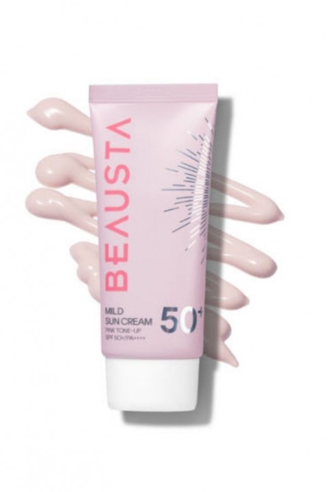 BEAUSTA Mild Sun Cream Pink Tone-Up SPF50+ 50 mlIVET.HU - A te online butikod.