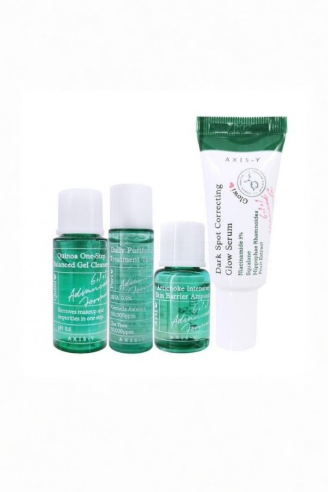 AXIS-Y The Mini Glow Set Cleanser 8 ml + Toner 5 ml + Ampoule 5 ml + Serum 5 ml + Gift Card + StickersIVET.HU - A te online butikod.