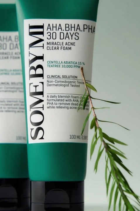 SomeByMi AHA-BHA-PHA 30 Days Miracle Acne Clear Foam 100mlIVET.HU - A te online butikod.