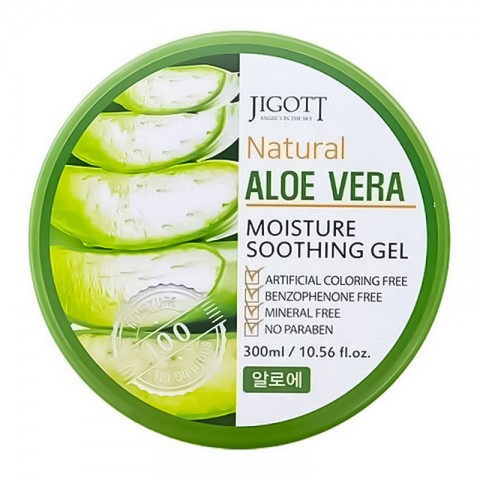 Jigott Natural Aloe Vera Moisture Soothing Gel 300 mlIVET.HU - A te online butikod.