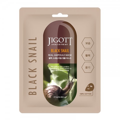Jigott Black Snail Real Ampoule Mask 27 mlIVET.HU - A te online butikod.