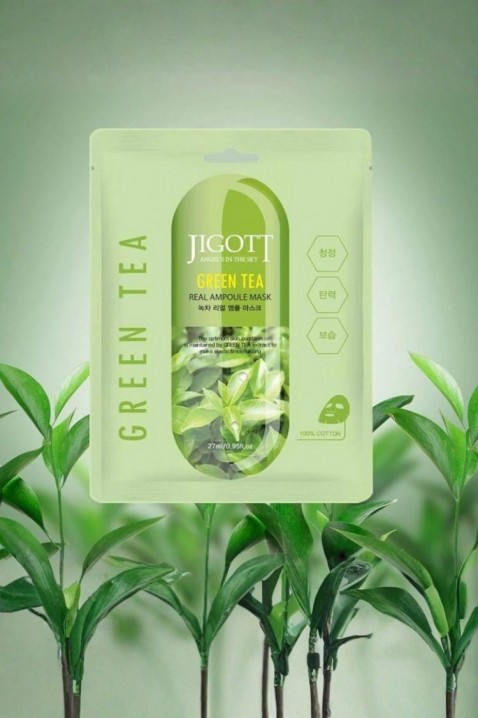 Jigott Green Tea Real Ampoule Mask 27 mlIVET.HU - A te online butikod.