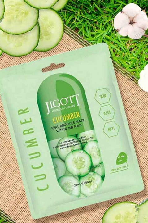 JIGOTT Cucumber Real Ampoule Mask 27 mlIVET.HU - A te online butikod.