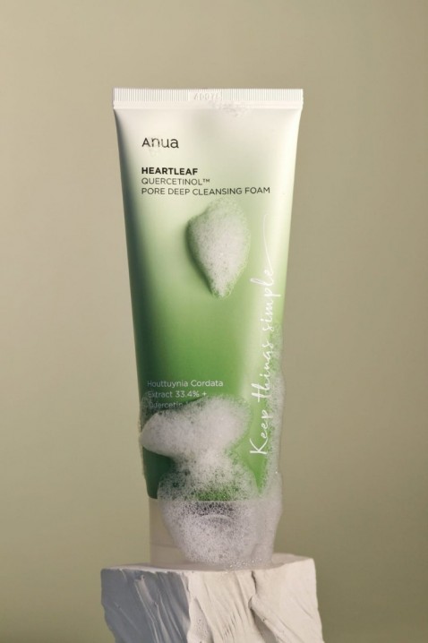 ANUA Heartleaf Quercetinol Pore Deep Cleansing Foam quercetinollal és heartleaf tölgyfalevéllel 150 mlIVET.HU - A te online butikod.