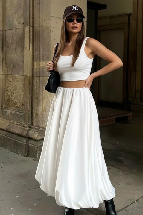 BROLENFA WHITE szoknya, Szín: fehér, IVET.HU - A te online butikod.