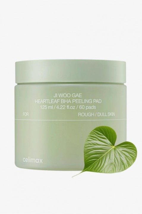 CELIMAX Ji Woo Gae Heartleaf BHA Peeling Pad 125 ml 60 pcsIVET.HU - A te online butikod.