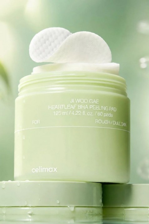 CELIMAX Ji Woo Gae Heartleaf BHA Peeling Pad 125 ml 60 pcsIVET.HU - A te online butikod.