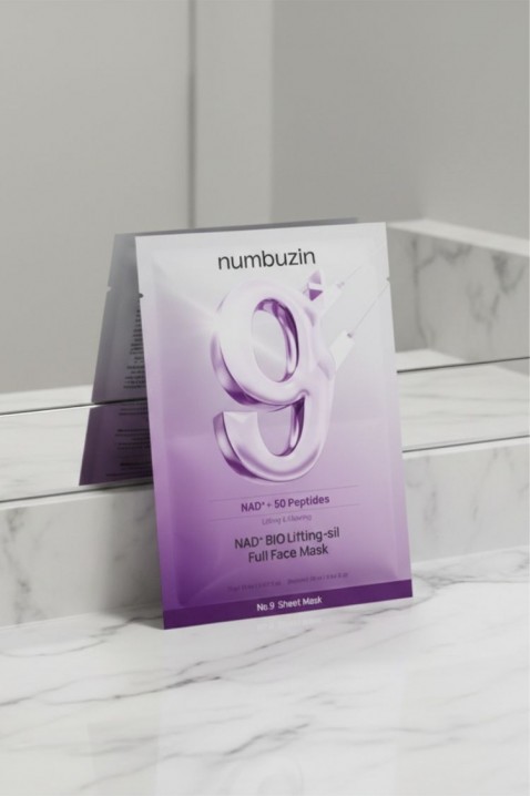 NUMBUZIN Маска ліфтингова для обличчя з коензимом No.9 NAD+ BIO Lifting-sil Full Face Mask 26 mlIVET.HU - A te online butikod.