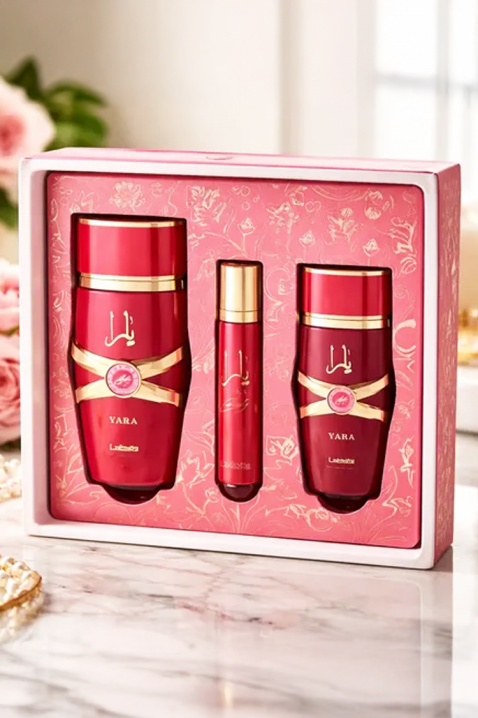 Lattafa Yara Candy EDP 100 ml + 12 ml EDP + hajpermet 50 ml női arab szettIVET.HU - A te online butikod.