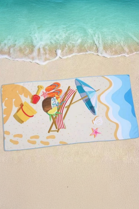 SELEBRINA tengeri mintás strandtörölköző 90x180 cm, Szín: multicolor, IVET.HU - A te online butikod.