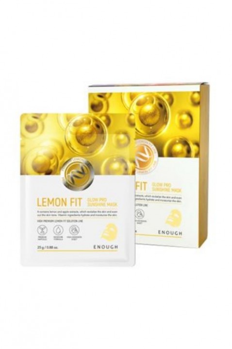 ENOUGH Lemon Fit Glow Sunshine Mask 1 dbIVET.HU - A te online butikod.