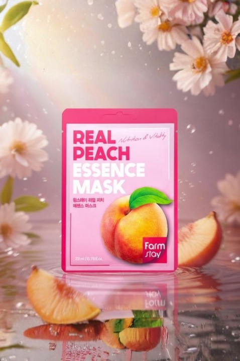FarmStay Real Peach Essence Mask 1 dbIVET.HU - A te online butikod.