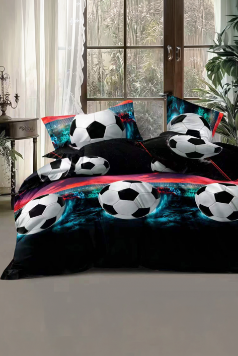 FORMINA 140x200 см két részes, 3D stadionos és focilabdás ágyneműgarnitúra, Szín: multicolor, IVET.HU - A te online butikod.