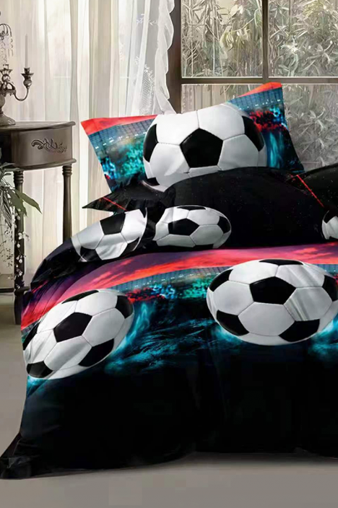 FORMINA 140x200 см két részes, 3D stadionos és focilabdás ágyneműgarnitúra, Szín: multicolor, IVET.HU - A te online butikod.