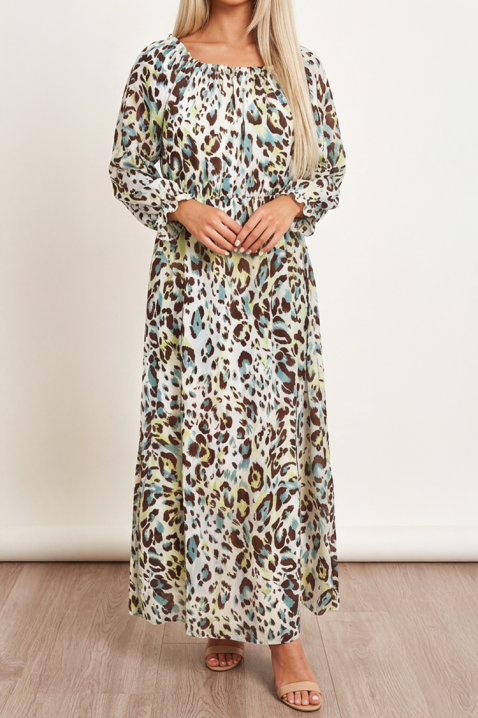 RAMIRIA hosszú ruha animal printtel és laza sziluettel, Szín: multicolor, IVET.HU - A te online butikod.