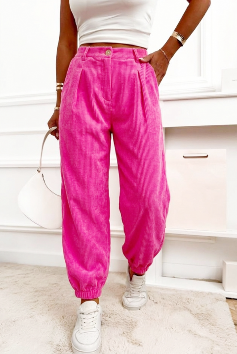 BALINEA PINK női bő szárú, magas derekú nadrág, Szín: rózsaszín, IVET.HU - A te online butikod.