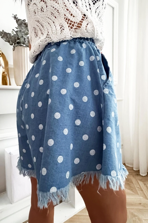 SEBASTA kék, fehér pöttyös rövidnadrág, Szín: multicolor, IVET.HU - A te online butikod.