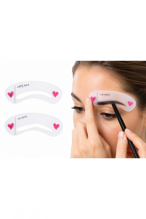 BROW SHAPE szemöldök készlet – 2 precíziós sablon, Szín: rózsaszín, IVET.HU - A te online butikod.