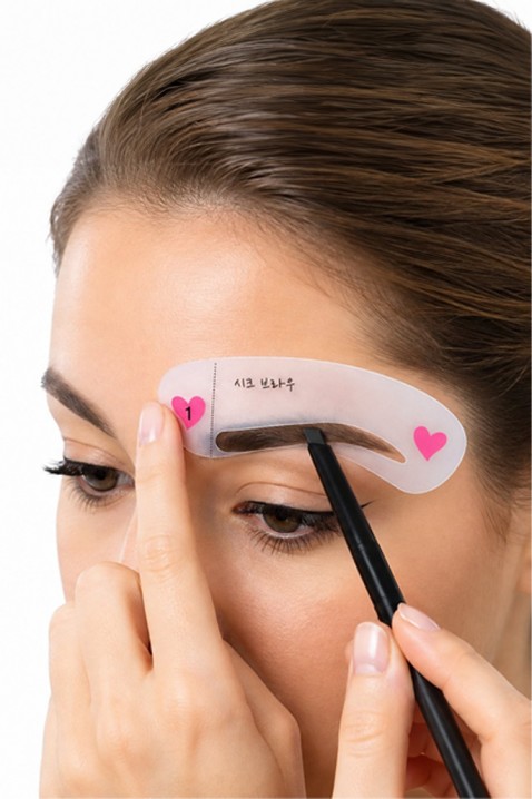 BROW SHAPE szemöldök készlet – 2 precíziós sablon, Szín: rózsaszín, IVET.HU - A te online butikod.