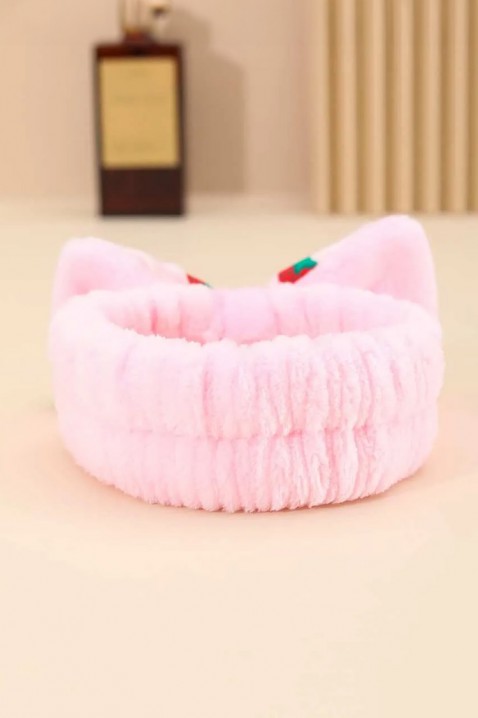 MAGLERIA PINK kozmetikai hajpánt dekoratív masnival, Szín: rózsaszín, IVET.HU - A te online butikod.