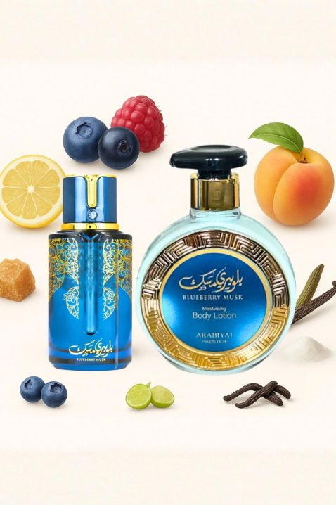 Arabiyat Prestige Blueberry Musk EDP 100 ml + Testápoló 300 ml uniszex arab szettIVET.HU - A te online butikod.