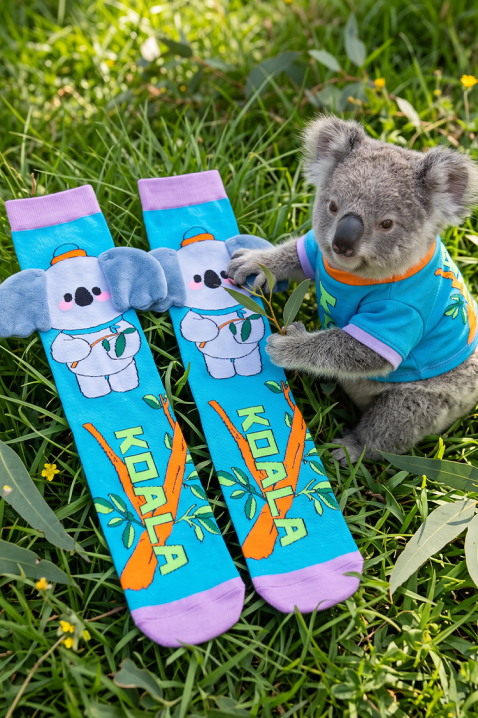 HAPPY KOALA 3D koala mintás, puha fülekkel díszített gyerek térdzokni, Szín: multicolor, IVET.HU - A te online butikod.