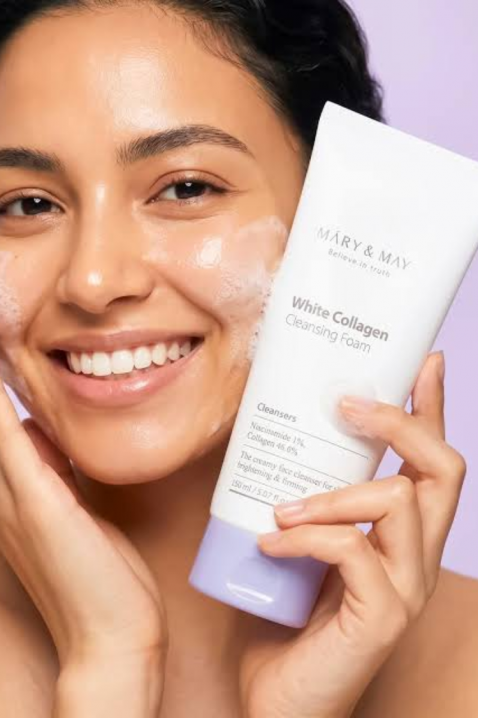 Mary&May White Collagen Cleansing Foam with Collagen and Niacinamide, 150 mlIVET.HU - A te online butikod.
