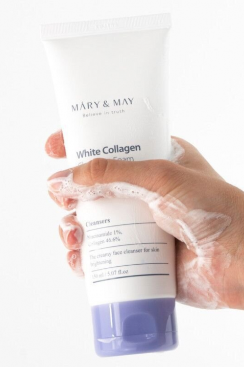Mary&May White Collagen Cleansing Foam with Collagen and Niacinamide, 150 mlIVET.HU - A te online butikod.