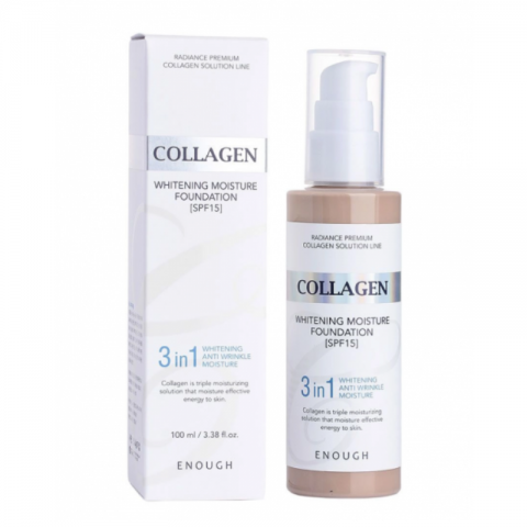 ENOUGH Lightening Face Foundation Collagen Whitening Moisture Foundation SPF15 (23), 100 mlIVET.HU - A te online butikod.