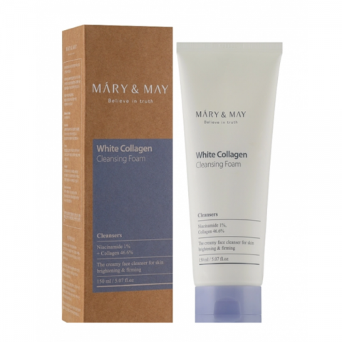 Mary&May White Collagen Cleansing Foam with Collagen and Niacinamide, 150 mlIVET.HU - A te online butikod.