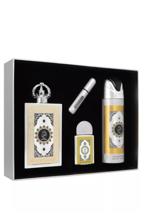 Férfi arab ajándékszett Lattafa King Of Arabia Edp 100 ml + Edp 20 ml + Dezodor 200 mlIVET.HU - A te online butikod.