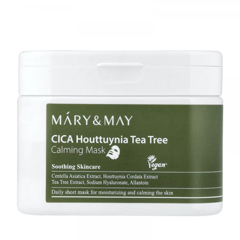 Mary&May Sheet Masks with Calming Effect CICA Houttuynia Tea Tree Calming Mask, 30 pcs * 40 mlIVET.HU - A te online butikod.
