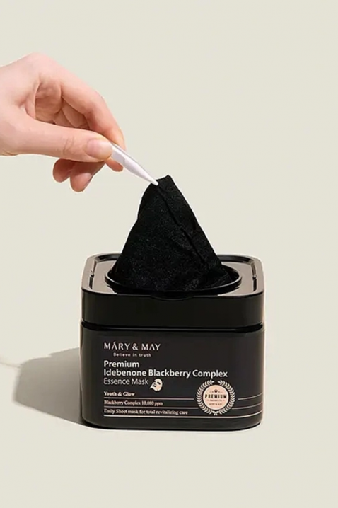 Mary&May Sheet masks with idebenone and blackberry complex Premium Idebenon Blackberry Complex EsIVET.HU - A te online butikod.