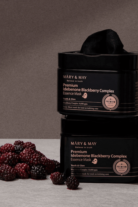 Mary&May Sheet masks with idebenone and blackberry complex Premium Idebenon Blackberry Complex EsIVET.HU - A te online butikod.