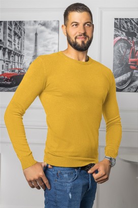 RODOS MUSTARD férfi pulóver