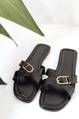 ORVELVA BLACK női papucs