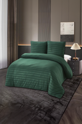 KRONESA GREEN pamut ágyneműgarnitúra 160x200 cm - 3 darabos