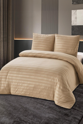 KRONESA BEIGE pamut ágyneműgarnitúra 200x220 cm pamut - 3 darabos