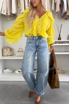 VEONINA YELLOW női blúz