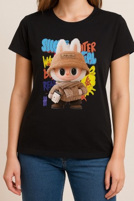 LABUBU HAT BLACK poló